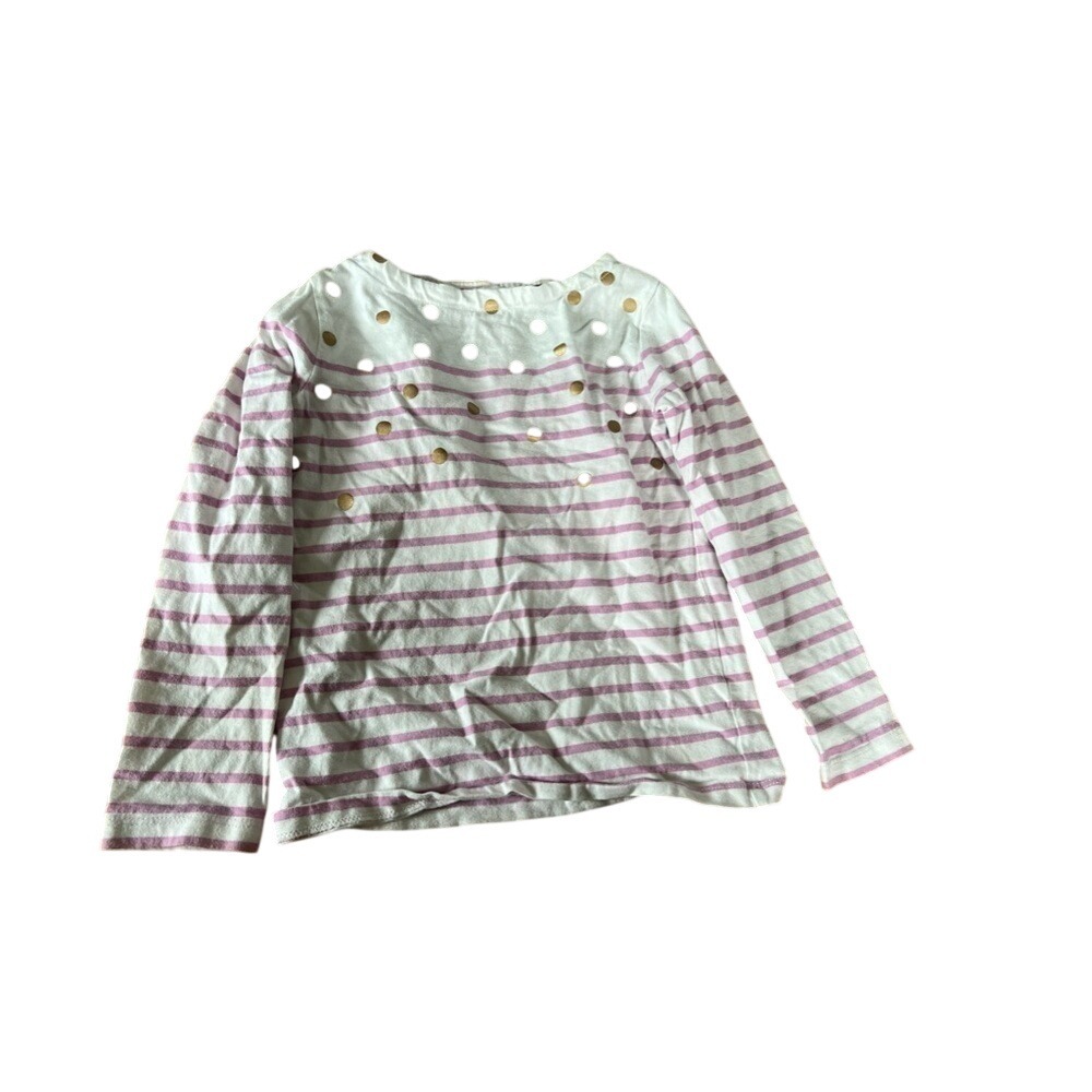 Boden striped and polka dot youth long sleeve shirt